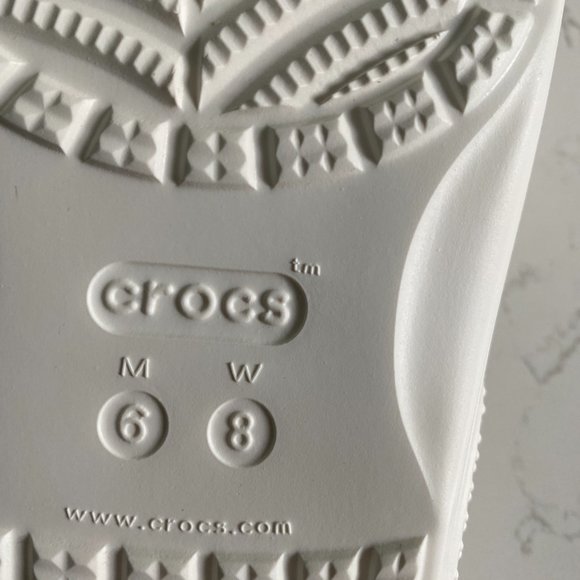 NWT Crocs Classic Slide White Summer Men\'s Sandals Size 6 main image 6